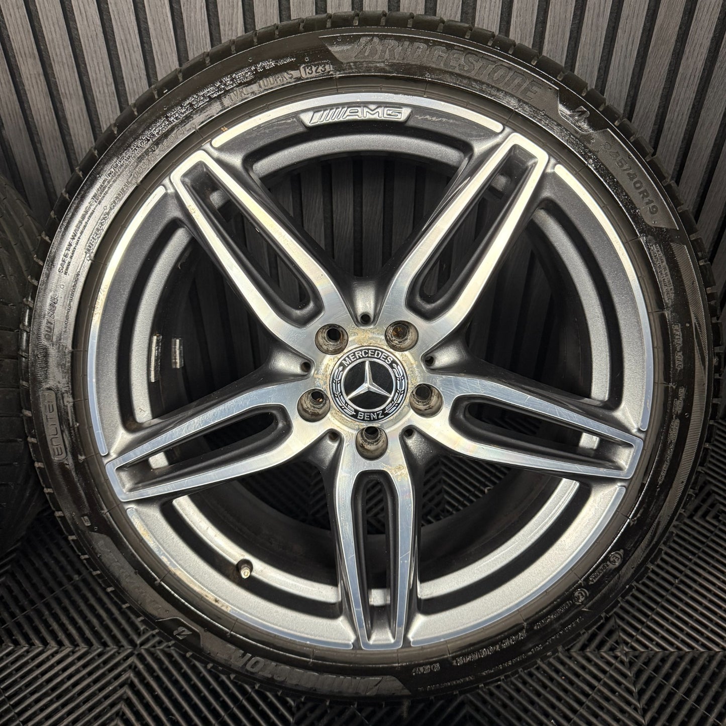 19'' GENUINE MERCEDES AMG E CLASS W213 ALLOY WHEELS SPORT BRIDGESTONE TYRES