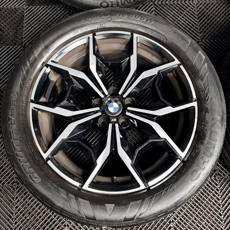 19'' Bmw X3 X4 G01 G02 887 M Sport Alloy Wheels Tyres Alloys 7916263 Genuine