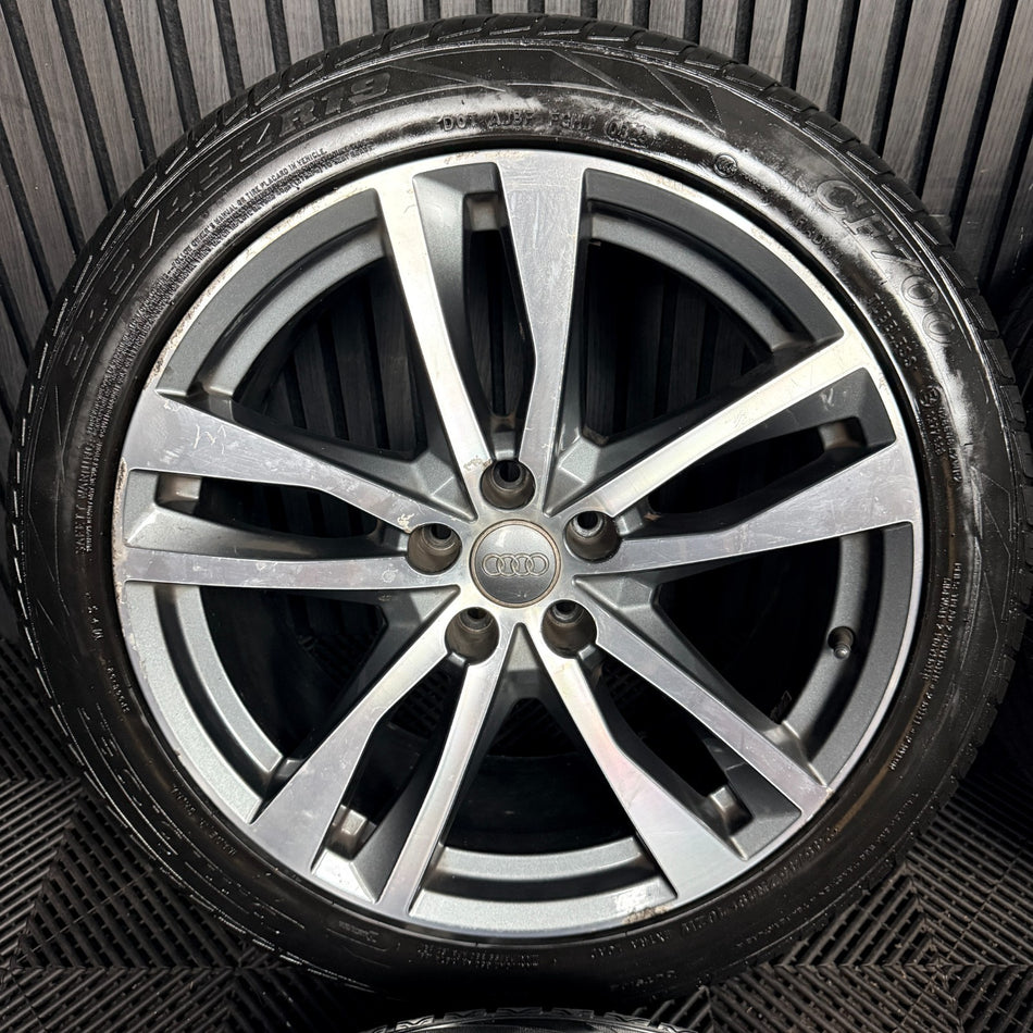 19'' Audi A6 C8 S Line 5 Double Spoke Alloy Wheels Tyres 4K0601025H Genuine