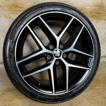 1X 18'' GENUINE SEAT LEON FR PERFORMANCE MK3 ALLOY WHEEL TYRE SINGLE 5F0601025AB