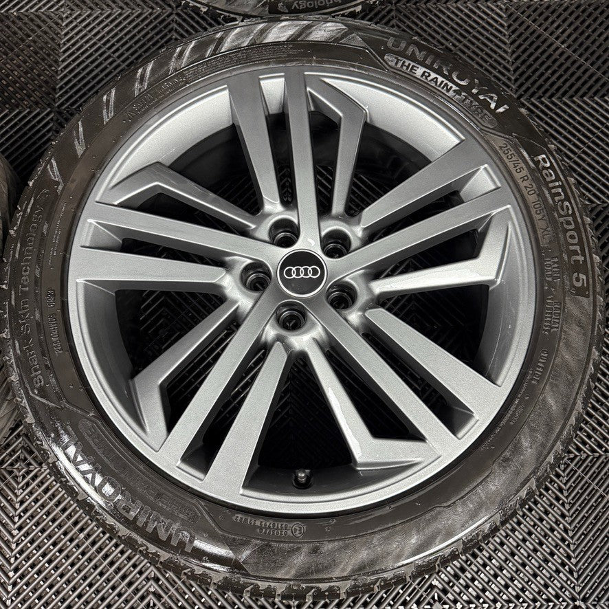 20'' GENUINE AUDI Q5 5 TRIPLE SPOKE GREY SQ5 S LINE WHEEL TYRES ALLOY 80A601025F