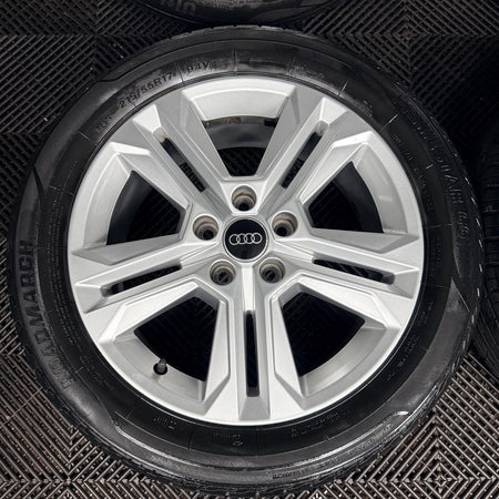 17'' Audi Q2 5 Double Spoke Alloy Wheels Tyres Alloys 81A601025AJ Genuine
