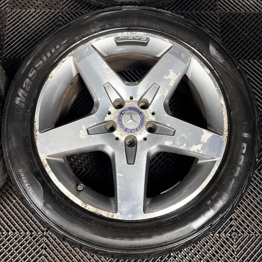 18'' AMG Mercedes GLA Silver 5 Spoke Wheels Tyres Alloys A1564010500 Genuine