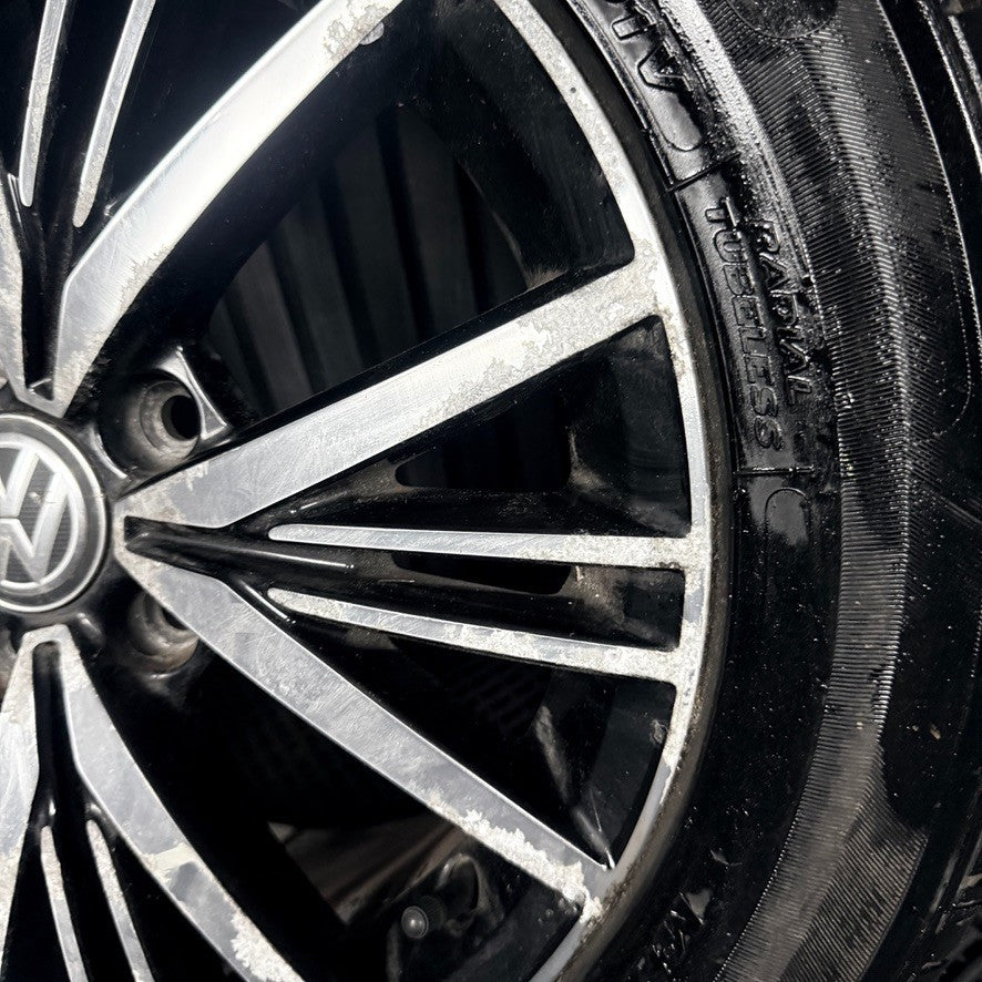 1X 16'' Genuine VW Golf MK7.5 MK7 Linas Alloy Wheel Tyre Gt Single 5G0601025CD