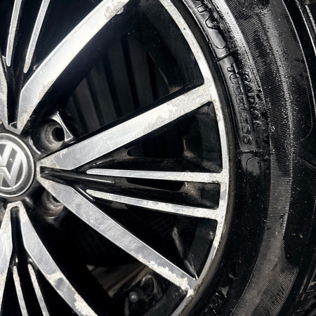 1X 16'' Genuine VW Golf MK7.5 MK7 Linas Alloy Wheel Tyre Gt Single 5G0601025CD