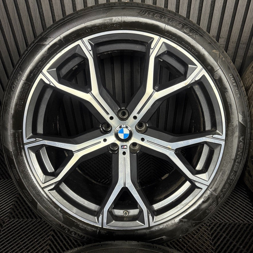 21'' GENUINE BMW X5 X6 G05 G06 741M M SPORT ALLOYS WHEELS ALLOYS TYRES