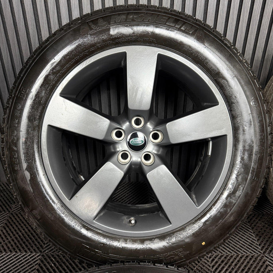20'' GENUINE LAND ROVER DEFENDER 5 SPOKE GREY 5098 ALLOY WHEELS TYRES ALLOYS