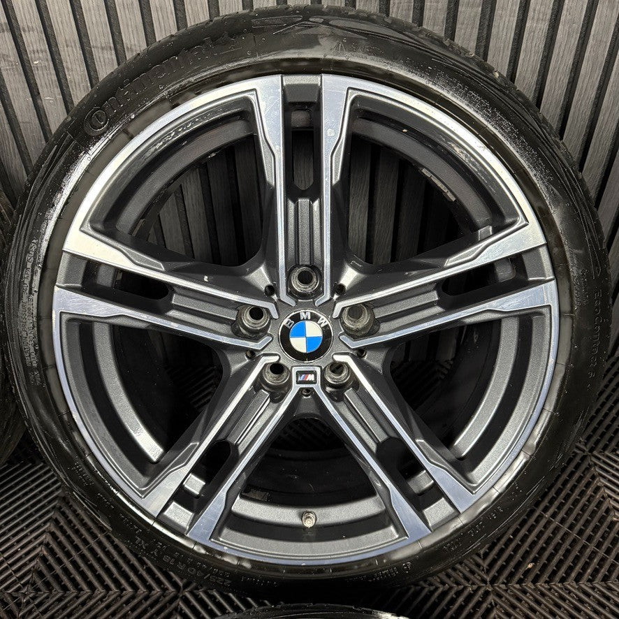 18'' GENUINE BMW 1 SERIES 819 BLACK M SPORT 2 F40 F44 ALLOY WHEELS TYRES 8092352