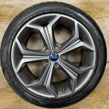 1X 18'' GENUINE FORD S MAX MK1 GREY TITANIUM X ALLOY WHEEL SINGLE AM2J1007DC