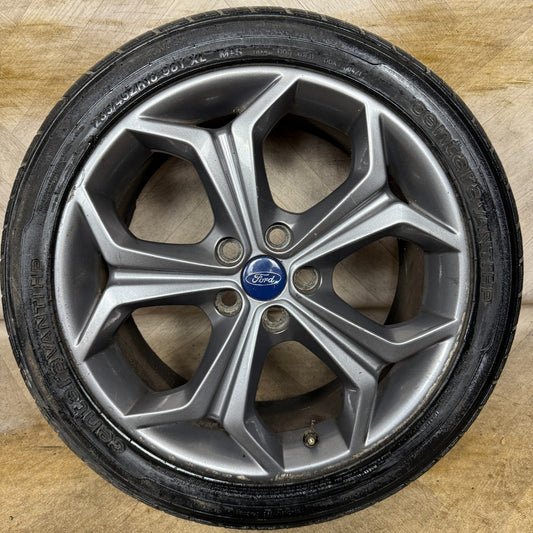 1X 18'' GENUINE FORD S MAX MK1 GREY TITANIUM X ALLOY WHEEL SINGLE AM2J1007DC