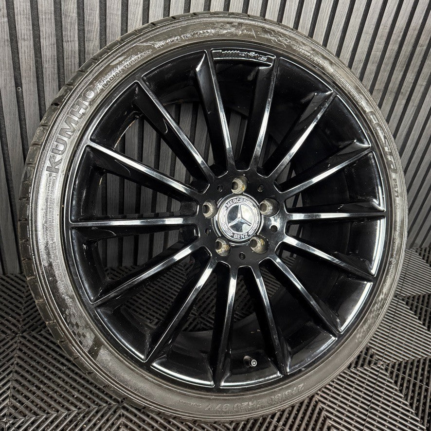 1X 20" GENUINE AMG MERCEDES E CLASS BLACK ALLOY WHEEL BACK W213 A2134012300 REAR