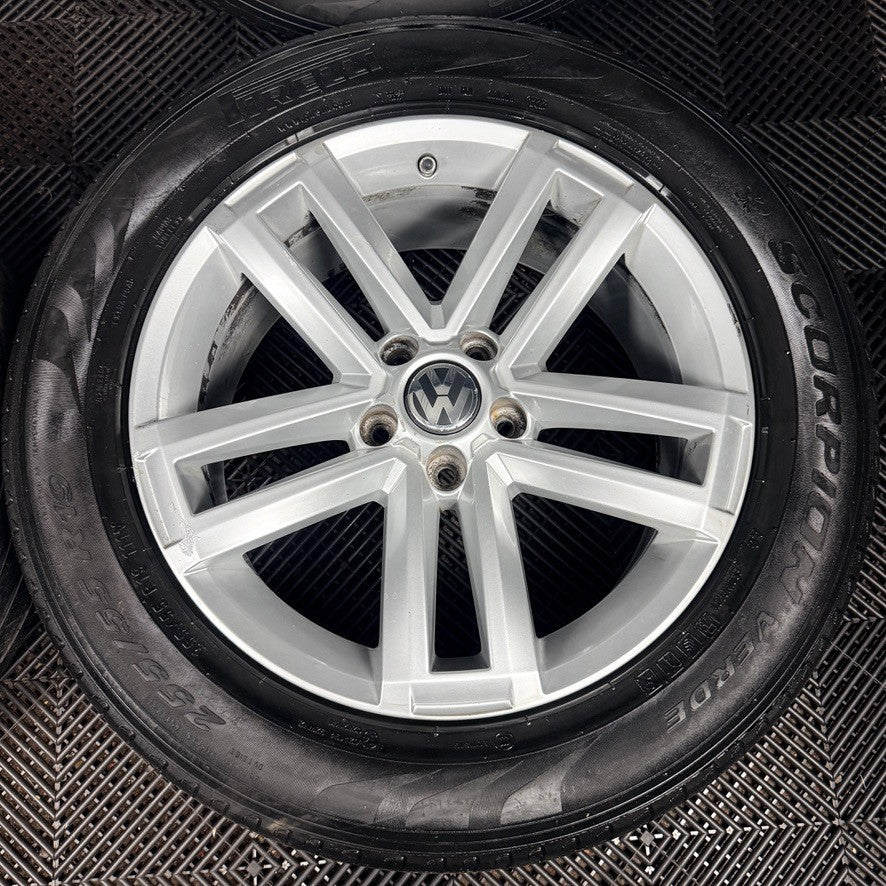 19" VW Amarok Cantera Silver Alloy Wheels Tyres Alloys 2H0601025AD Genuine