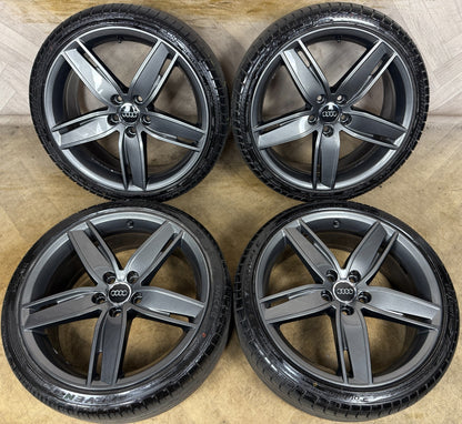 19'' GENUINE AUDI S3 A3 S LINE GREY ALLOY WHEELS ALLOYS TYRES 8V0601025AS