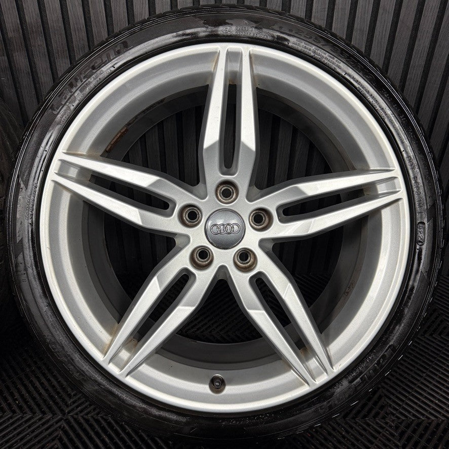 19'' GENUINE AUDI A5 S LINE STAR ALLOY WHEELS ALLOYS TYRES 8W0601025AM