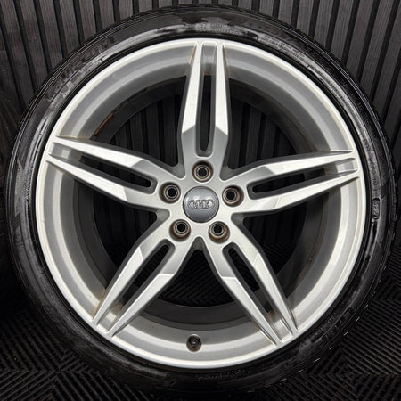 19'' GENUINE AUDI A5 S LINE STAR ALLOY WHEELS ALLOYS TYRES 8W0601025AM