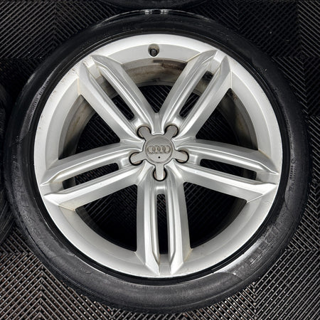 20'' GENUINE AUDI A6 C7 4G ALLROAD S LINE ALLOYS WHEELS TYRES 4G9601025G
