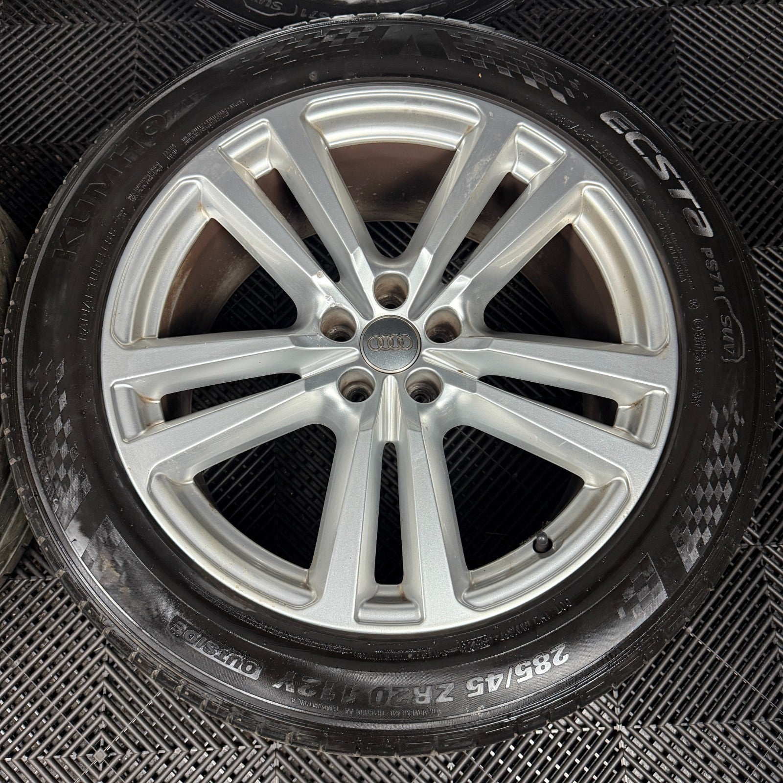 20'' GENUINE AUDI Q7 S LINE 5 DOUBLE SPOKE ALLOY WHEELS ALLOYS TYRES 4M0601025H