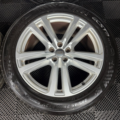 20'' GENUINE AUDI Q7 S LINE 5 DOUBLE SPOKE ALLOY WHEELS ALLOYS TYRES 4M0601025H