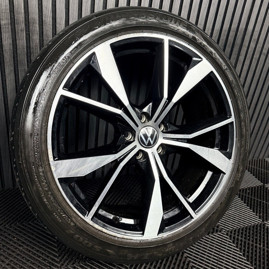 1X 20'' VW Tiguan Misano R Line 5NA601025AH Black DC Alloy Tyre Wheel Genuine