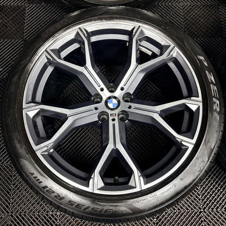21'' BMW X5 X6 G05 G06 741M M Sport Alloys Wheels Alloys Tyres Genuine