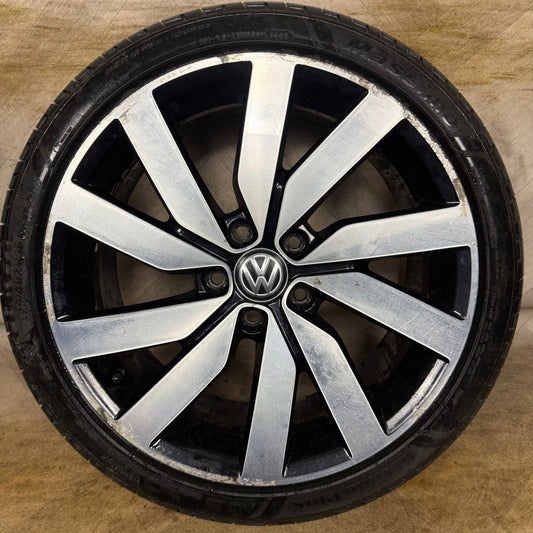 1X 18'' GENUINE VW GOLF GTE GTD GT MARSIELLE MK7 ALLOY WHEEL TYRE 5G0601025AL