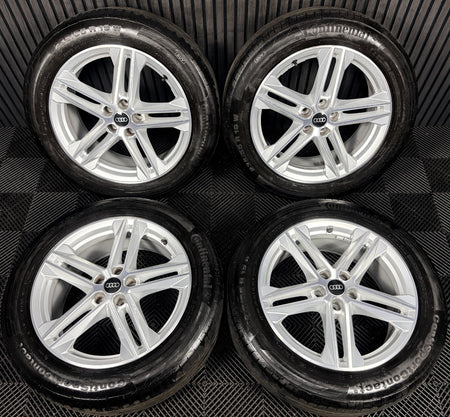 19'' Audi Q5 5 Double Spoke S Line Alloy Wheels Tyres 5X112 80A601025G Genuine