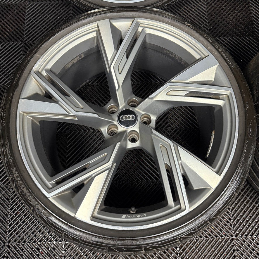 22" GENUINE AUDI RS6 RS7 TRAPEZ 4K RS 5 SPOKE ALLOY WHEELS TYRES 4K0601025S