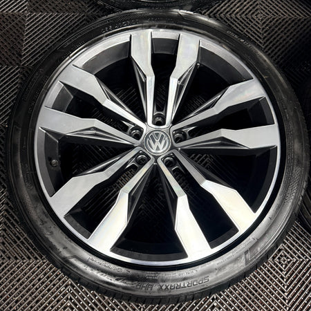 20'' VW Tiguan R Line Suzuka Grey Dc Alloy Wheels Tyre Alloys 5NA601025G Genuine