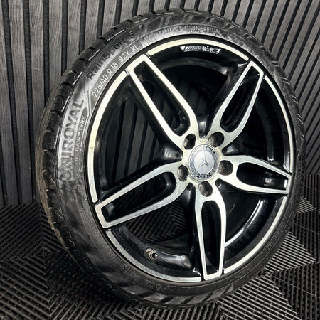 1X 18'' Mercedes AMG A Class CLA Black W176 Alloy Wheel Tyre A1764010700 Genuine