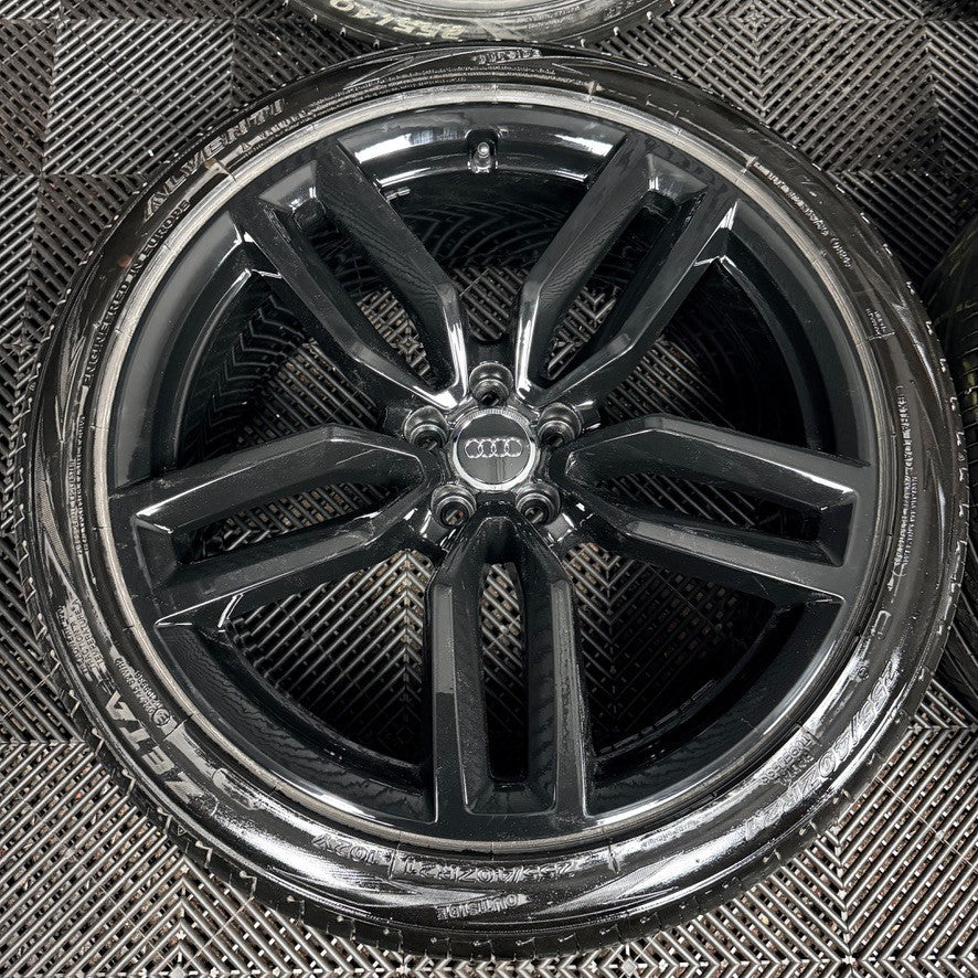 21'' Audi SQ5 Q5 S Line Black Alloy Wheels Tyres 8R0601025CP Genuine