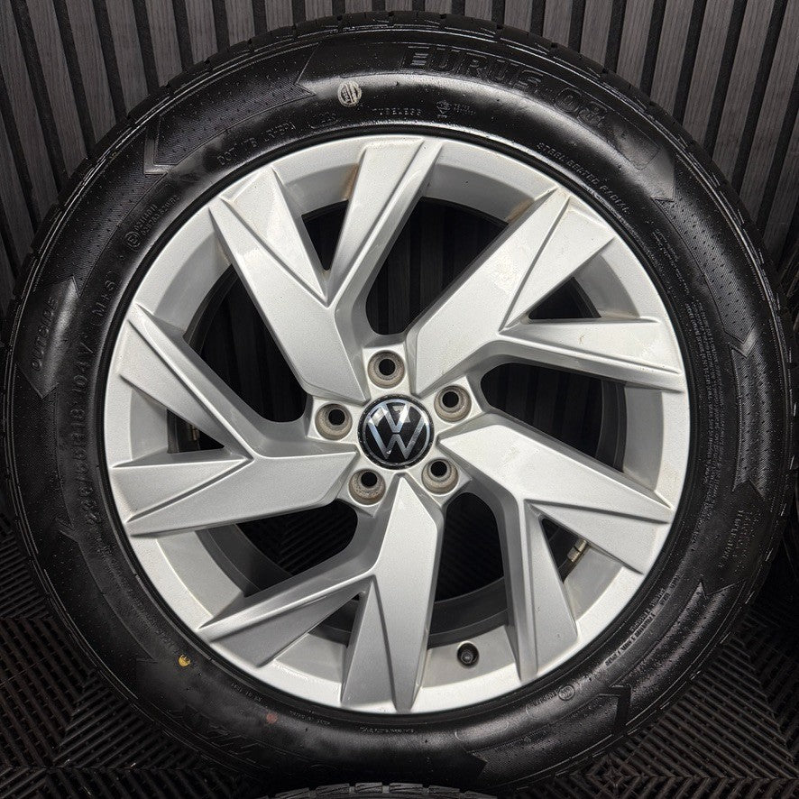 18'' Vw Tiguan Frankfurt Mk2 Alloy Wheels Tyres Alloys 5NA601025AD Genuine