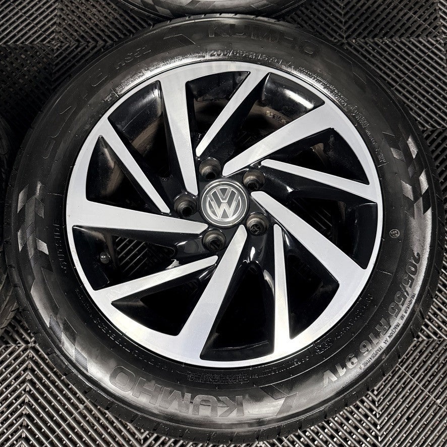 16'' VW Golf Mk7 Woodstock Mk8 Mk6 Alloy Wheels Tyres Alloys 5G0601025DS Genuine