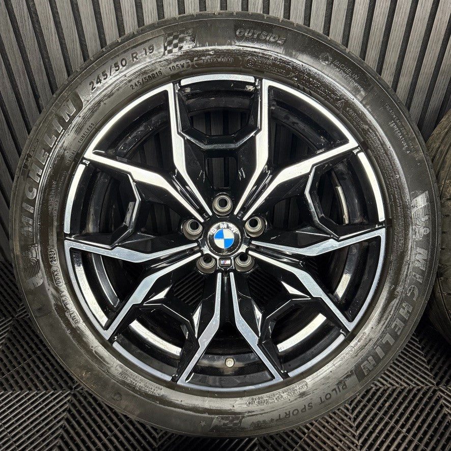 19'' GENUINE BMW X3 X4 G01 G02 887 M SPORT ALLOY WHEELS TYRES ALLOYS 7916263