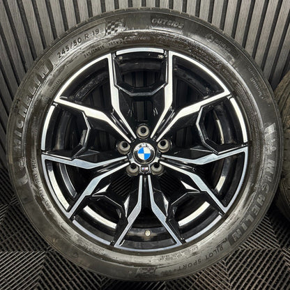 19'' GENUINE BMW X3 X4 G01 G02 887 M SPORT ALLOY WHEELS TYRES ALLOYS 7916263