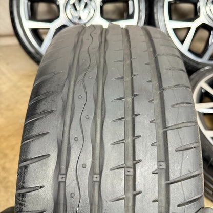 17'' GENUINE VW UP UP! GTI BLACK DC 1S OSWALD ALLOY TYRES 1S0601025BN
