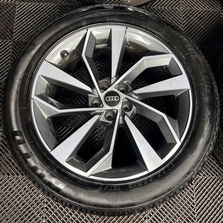 19" Audi Q5 Grey Q4 DC S Line Alloy Wheels Tyres 5X112 80A601025BK Genuine