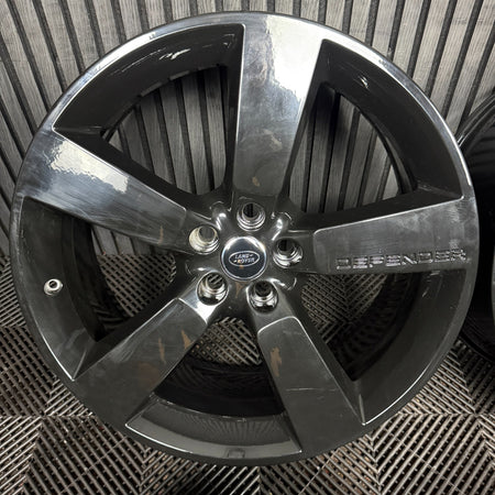 22'' Land Rover Defender 5 Spoke Black 5098 Alloy Wheels Alloys Genuine