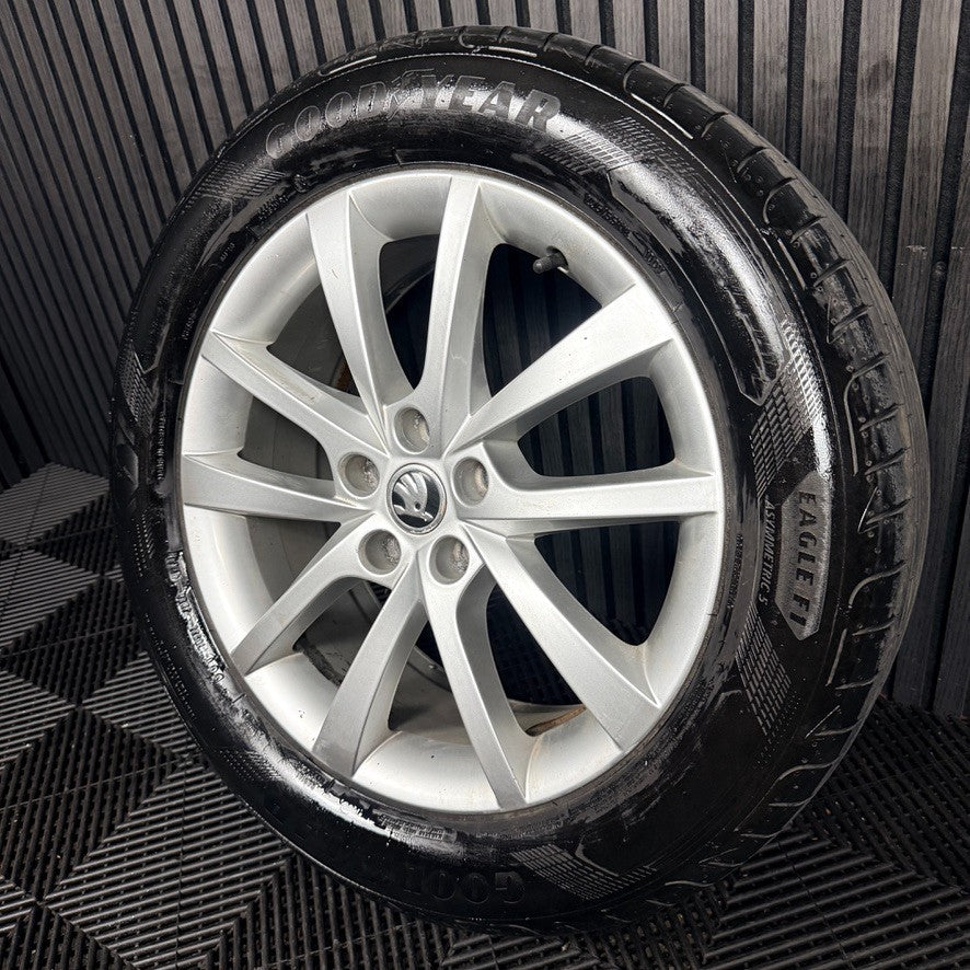 1X 18'' Skoda Kodiaq Tyre Elbrus Alloy Wheel Spare 565601025D Genuine