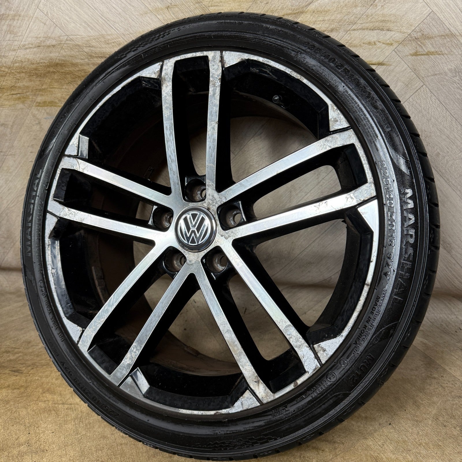1X 18'' GENUINE VW GOLF GTD NOGARO GT GTI MK7 ALLOY WHEEL TYRE 5G0601025AQ