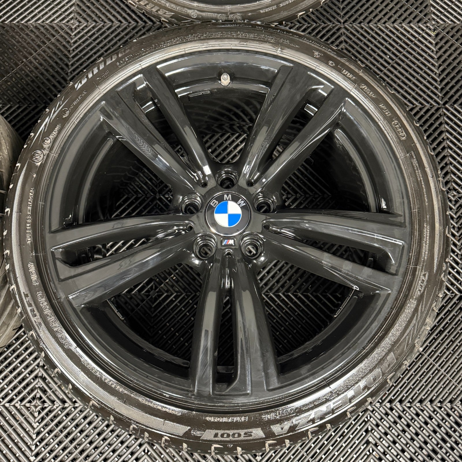 19" GENUINE BMW 3 SERIES 442 BLACK M SPORT F30 F31 F32 E90 ALLOY WHEELS TYRES