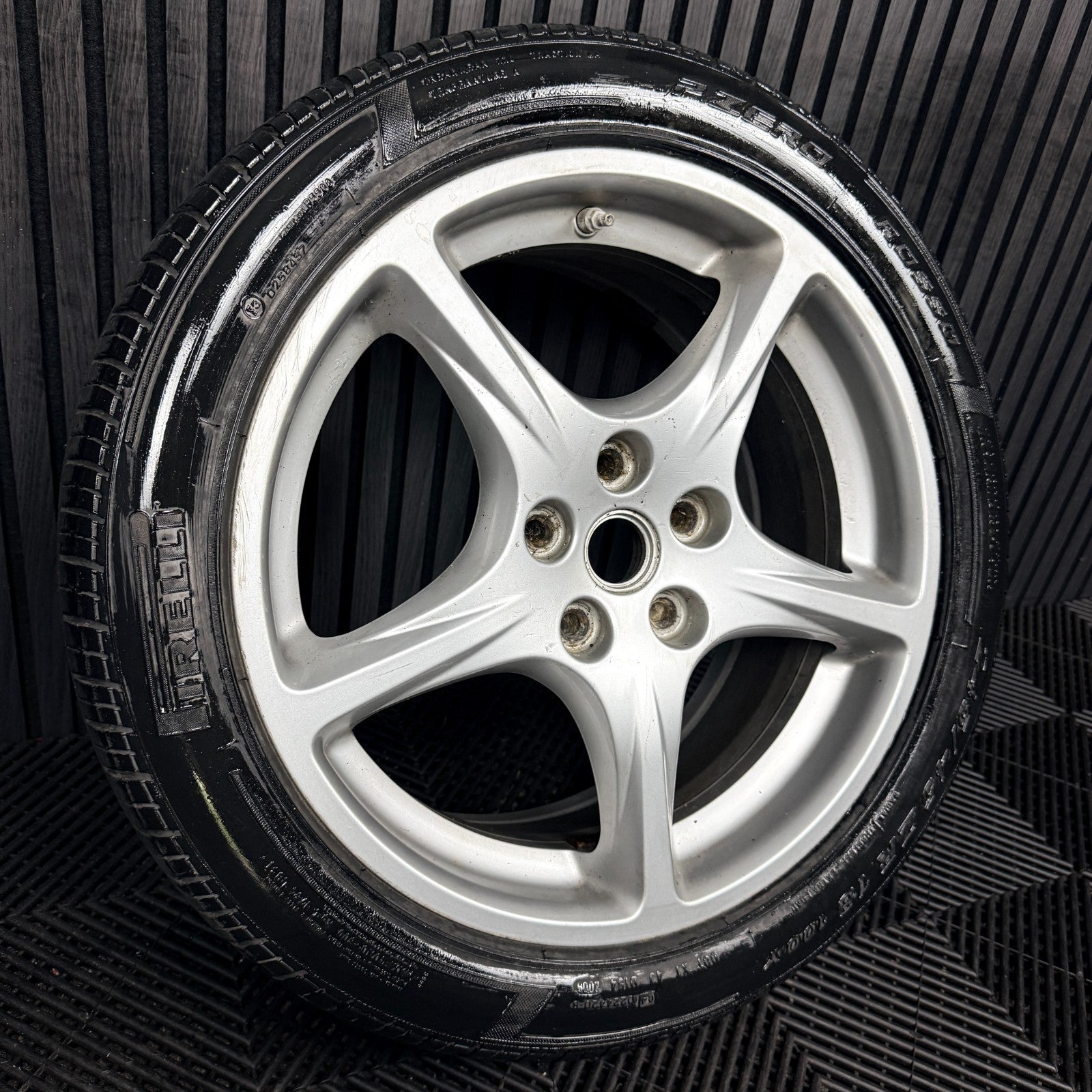 1X 18'' Ferrari 612 Scaglietti Alloy Wheel 5 Spoke Single Front 194186 Genuine