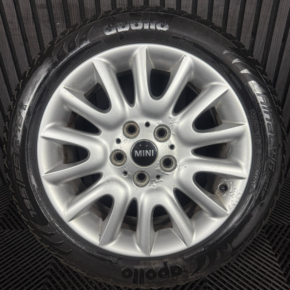 1X 16'' GENUINE MINI COOPER ONE D 495 VICTORY F55 F56 ALLOY WHEEL TYRE 6855104