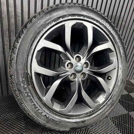 1X 19'' Land Rover Discovery Sport Evoque Grey Alloy Wheel Tyre Genuine
