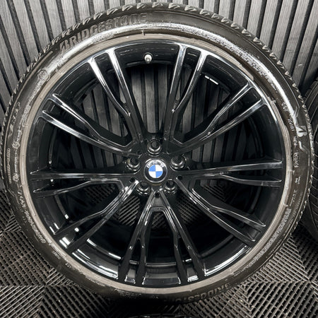21'' BMW X3 X4 G01 G02 724 Black M Sport Wheels Tyres Alloys 8043670 Genuine