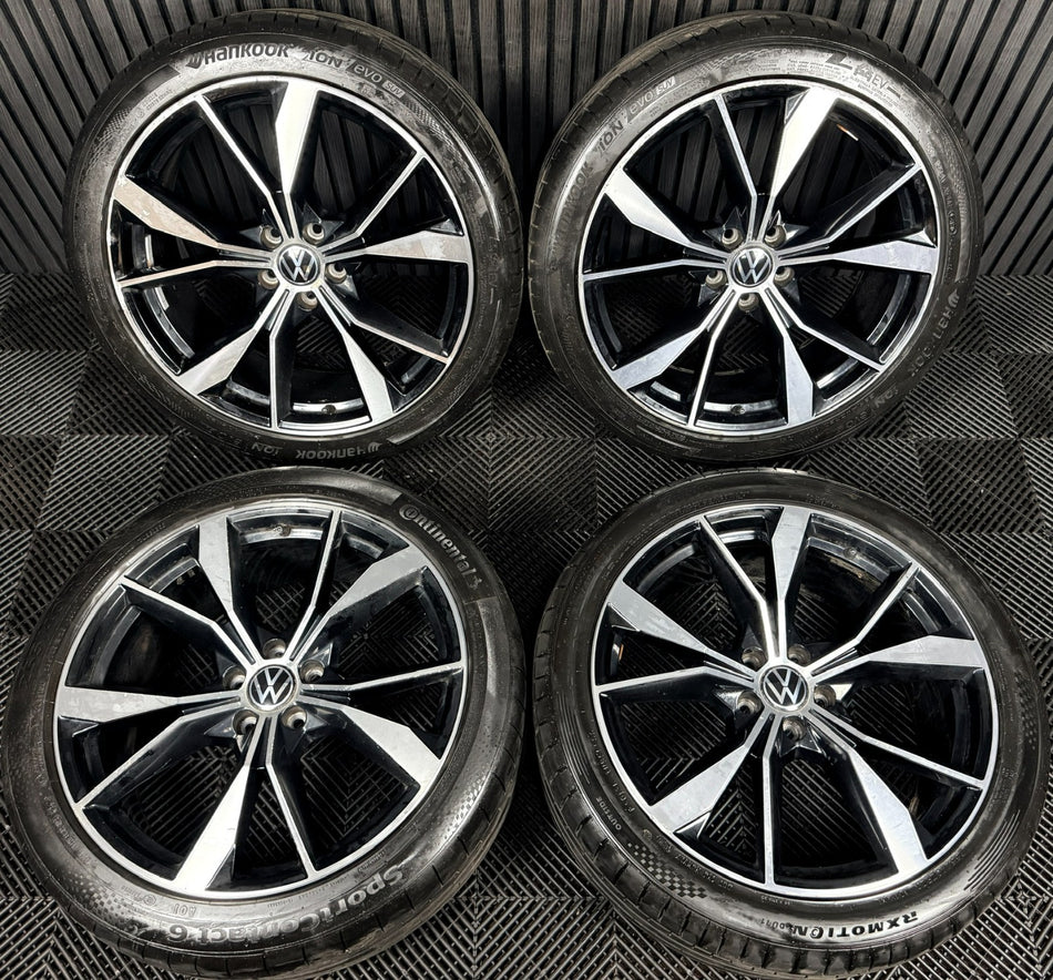 20'' VW Tiguan R Line Misano Alloy Wheels Tyres Alloys 5NA601025AH Genuine