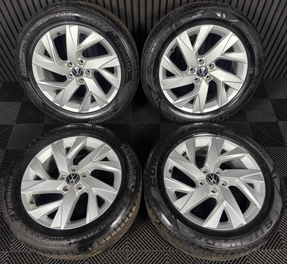 18'' GENUINE VW TIGUAN FRANKFURT MK2 ALLOY WHEELS TYRES ALLOYS 5NA601025AD