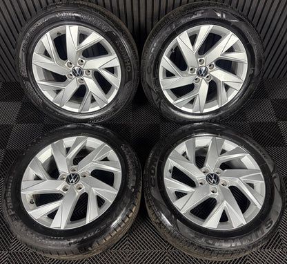 18'' GENUINE VW TIGUAN FRANKFURT MK2 ALLOY WHEELS TYRES ALLOYS 5NA601025AD