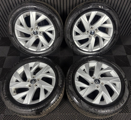 18'' GENUINE VW TIGUAN FRANKFURT MK2 ALLOY WHEELS TYRES ALLOYS 5NA601025AD