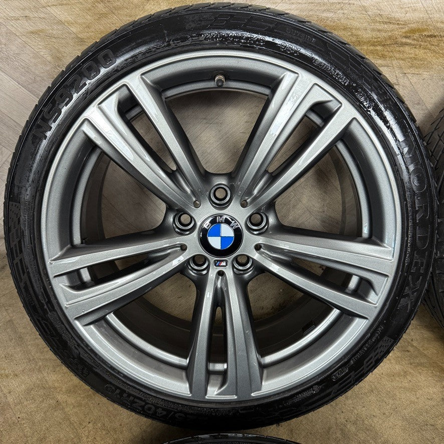 19" GENUINE BMW 3 SERIES 442 GREY M SPORT F30 F31 F32 E90 E92 ALLOY WHEELS TYRES