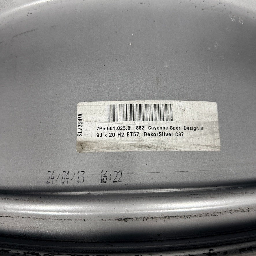 1X 20'' Porsche Cayenne 10 Spoke Alloy Wheel Genuine 7P5601025B 92A